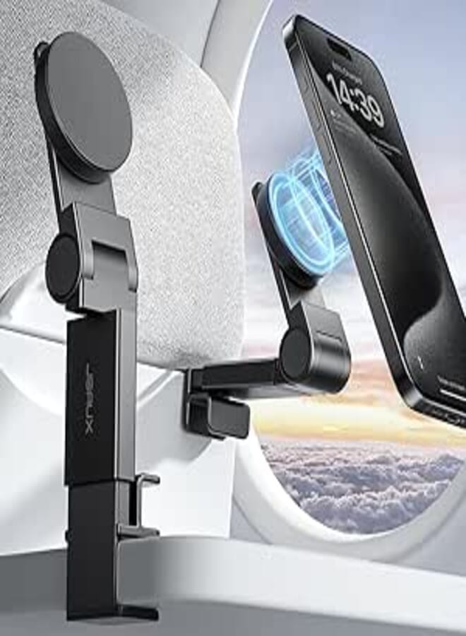 JSAUX Compatible with Magsafe Aeroplane Mobile Phone Holder, Magnetic Aeroplane Travel Essentials, Aeroplane Mobile Phone Holder, Travel Essentials for Flying for iPhone 15 14 13